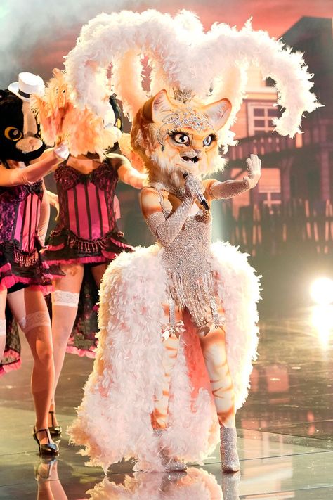 Masked Singer Costume Ideas, The Masked Singer Costumes, Masked Singer Costumes, Singers Costumes Ideas, Haylie Duff, Singer Costumes, Tiger Costume, Jackie Evancho, The Masked Singer