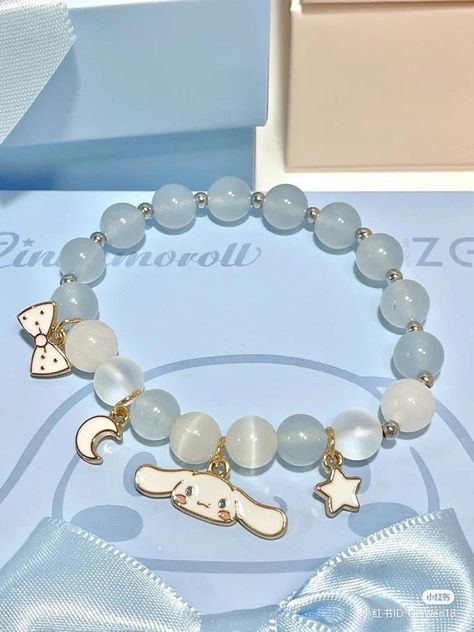 Cinamorral santio bracelet Kawaii Bracelet, Pretty Jewelry Necklaces, Diy Bracelet Designs, Kawaii Accessories, Beads Bracelet Design, Jewelry Accessories Ideas, Girly Accessories, Fancy Jewelry, Bracelets Handmade Beaded