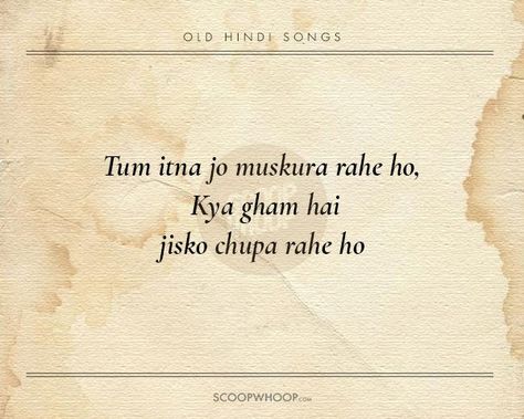 20 Beautiful Verses From Old Hindi Songs That Are Tailor-Made Advice For Our Generation Songs Captions, Instagram Captions Songs, Lyrics Captions, Song Captions, Caption Lyrics, Old Song Lyrics, Hindi Old Songs, Beautiful Verses, Bollywood Quotes