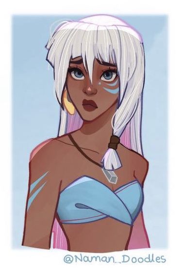 Atlantis Kida Fanart, Atlantis The Lost Empire Fanart, Kida Atlantis Fanart, Kida Fanart, Princess Kida Atlantis, Atlantis Fanart, Atlantis Characters, Disney Princess Kida, Atlantis Disney