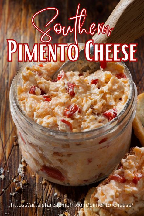 pimento cheese, pimento cheese recipe, pimento cheese dip, pimento cheese spread, easy pimento cheese recipe, southern pimento cheese recipe, homemade pimento cheese recipe Home Made Pimento Cheese, Paminto Cheese Homemade, Diy Pimento Cheese Recipe, Pomintoe Cheese Recipe, Southern Lunch Ideas, Pimento Cheese With Cream Cheese, Easy Pimento Cheese Recipe, Best Pimento Cheese Recipe, Old Fashioned Pimento Cheese Recipe