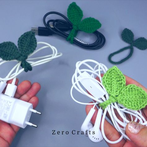 Earbud Holder Crochet, Crochet Cord Keeper Pattern Free, Crochet Charger Holder, Crochet Cord Keeper, Crochet Cable Holder, Crochet Ear Bud Holder Pattern, Crochet Cable Organizer, Crochet Cable Cover, Crochet Cable Tie