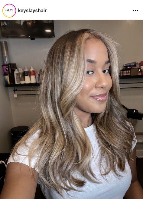 Latest Hairstyles For Black Women, Yellow Blonde Hair, Yellow Blonde, Highlights Curly Hair, Honey Brown Hair, Brown Hair Looks, Dyed Natural Hair, Honey Blonde Hair, Silk Press