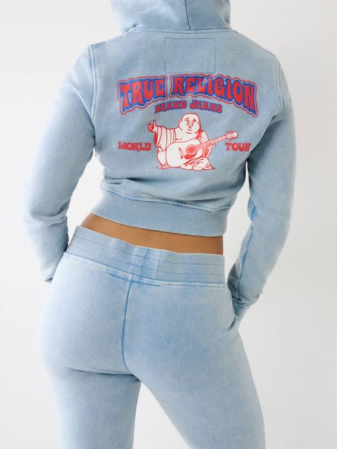 BIG T LOGO CROP HOODIE T Logo, Outfit Inspo Casual, Flare Pant, Puff Print, Fall Denim, Kids Denim, Crop Hoodie, Cute Everyday Outfits