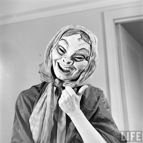 Mask Dances by Margaret Severn ~ Vintage Everyday Nina Leen, Mask Dance, Theatre Masks, Horror Masks, Creative Drawing Prompts, Vintage Everyday, Vintage Horror, Female Photographers, Pretty Photos