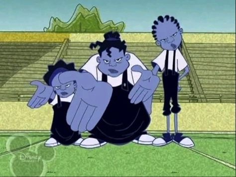 And the Gross sisters. They aren't actually that weird (your average high school bullies) but why were they blue?? | 26 Reasons "The Proud Family" Was Awesome Gross Sisters, Old Disney Channel, Proud Family, Disney Channel Shows, Black Cartoon Characters, Black Actors, Disney Favorites, Old Shows, Old Disney