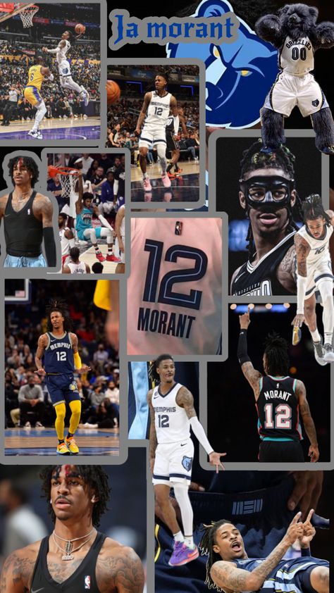 Jamorant Wallpaper, Ja Morant Grizzlies Wallpaper, Ja Morant Wallpaper Iphone, Ja Morant Style, Attractive Black Men, Notti Osama, Sport Fits, Basketball Stuff, King King