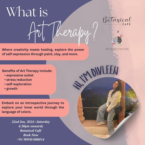 Brush and Balance, an Art Therapy Workshop, is for anyone who wants to experience the art inside themselves, in a silent, encouraging safe space💟 Spend a day making intuitive art with yourself. A day of expression, introspection and awareness. A day of just being you; by unlocking emotions and fostering creativity-dive into the transformative power of art therapy🎨 No prior experience of art is required. You do not have to be ‘good at art’ to participate, there is no right or wrong way to do... Art Therapy Workshop, Art Therapist, Right Or Wrong, Book Cafe, Self Exploration, Art Therapy Activities, Intuitive Art, Art Workshop, Therapy Activities