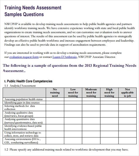 amp-pinterest in action Training Needs Assessment, Training Needs Analysis, Training Evaluation Form, Risk Assessment Template, Needs Analysis, Needs Assessment, Employee Performance Review, Questionnaire Template, Form Example