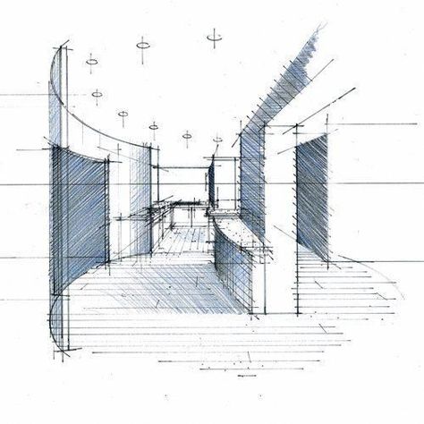 Sketchbook Architecture, Render Architecture, Architect Logo, Perspective Sketch, Drawing Interior, Architect Drawing, Plans Architecture, Architecture Sketchbook, Interior Design Sketches