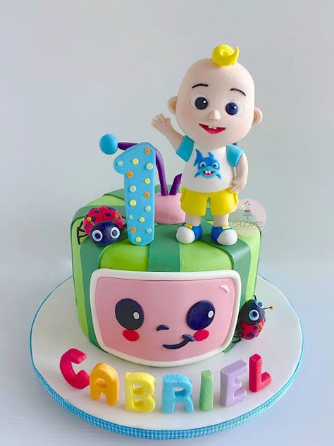 First Birthday Cake Cocomelon, Jj Cake Cocomelon, Birthday Cake For 3 Yrs Old Boy, 3rd Birthday Cake For Boy, Cocomelon Birthday Cake Boy, Cocomelon Birthday Cake Girl, Cocomelon Cake Design, 3rd Birthday Cakes For Boys, Cocomelon Cake Ideas