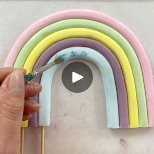 Rainbow cake toppers 🌈🍰 | Rainbow cake toppers 🌈🍰 | By Come cake with meFacebook Rain Bow, Rainbow Cake, Party Planner, Cake Toppers, Fondant, Cake Decorating, Rainbow, Cake