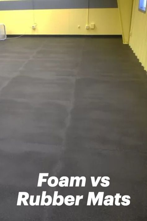 large interlocking rubber floor mats installed in large open room Home Gym Mats Flooring, Gym Mats Flooring, Rolled Rubber Flooring, Foam Floor Tiles, Gym Flooring Rubber, Rubber Floor Tiles, Gym Floor Mat, Foam Mat Flooring, Workout Room