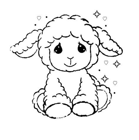 Lamb Face Tattoo, Baby Lamb Tattoo, Baby Lamb Drawing, Sheep Drawing Simple, Lamb Doodle, Lamb Drawing, Cartoon Lamb, Lamb Tattoo, Sheep Tattoo