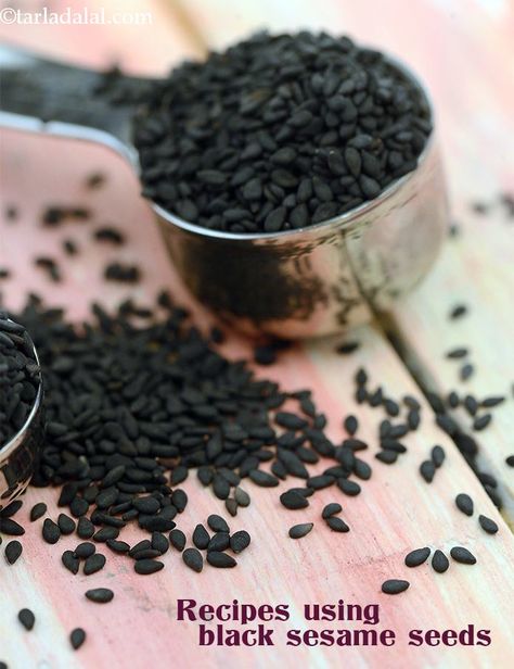 Black Seed Recipes, Black Sesame Seeds Recipes, Black Sesame Seeds Benefits, Black Sesame Recipes, Sesame Seed Recipes, Benefits Of Sesame Oil, Retreat Recipes, White Foods, English Sweets