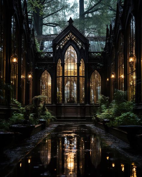 Interigation Room Aesthetic, Giraffe House, Black Mansion, Victorian Gothic House, Gothic Manor, Gothic Homes, Gothic Mansion, Gothic Interior, Dnd Campaign