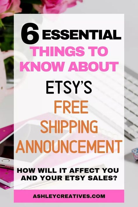 Etsy's Free Shipping Change: 6 Essential Things Every Seller Needs to Know To Still Be Found in Search. Find out the questions that your fellow Etsy sellers have asked about offering free shipping and Etsy's decision to show free shipping listings higher in search results for US customers. What do you need to change in your Etsy shop to make sure you can be found? How will this affect profits? What strategies are going to make this work for Etsy sellers? #etsyseller #etsyshop #etsy Starting Etsy Shop, Starting An Etsy Business, Top Rank, Etsy Tips, Etsy Success, Etsy Seo, Boss Girl, Online Business Marketing, Etsy Business