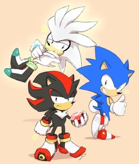 Tails And Shadow, Sss Trio, Sonic Chibi, Sonic Silver, Sonic And Tails, Sonic Underground, Sonic Shadow, Sonamy Comic, Shadow Sonic