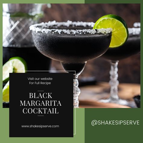 Unveiling the Magic: A Black Margarita Mystery Black Margarita, Margarita Cocktail, Halloween Cocktails, Mocktails, Enjoy It, The Black, The Magic, A Black, Yummy Food