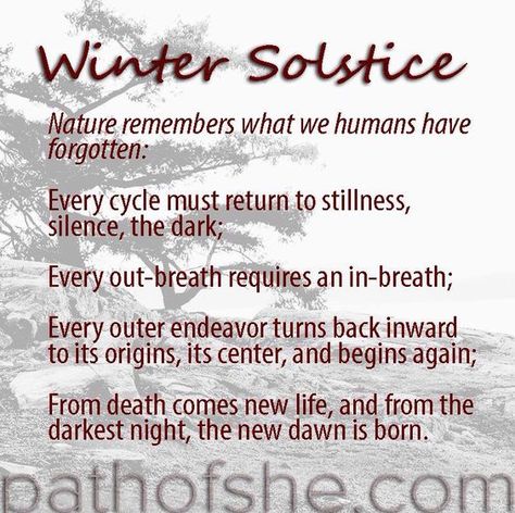 Celebrate winter solstice today with stillness, with going inward. It's time to celebrate this new beginning with letting go of your attachments that no longer serve you and releasing any negativity you hold onto. #WinterSolstice2018 #WinterSolstice #longestnight #bestill #LetGo Winter Solstice Quotes, Solstice Quotes, Winter Solstice Party, Winter Solstice Traditions, Yule Celebration, Winter Solstice Celebration, Pagan Yule, Solstice And Equinox, Happy Winter Solstice