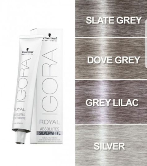 White Hair Toner, Toning Cream, Schwarzkopf Hair Color, Silver White Hair, Purple Ombre Hair, Grey Hair Dye, Hair Color Remover, Grey White Hair, White Hair Color