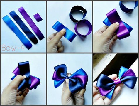 Ribbons Hair, Hair Bow Instructions, Girls Hair Bows Diy, Headband Diy, Buat Pita, Hair Bow Tutorial, Hair Clips Diy, Bows Diy Ribbon, Bow Headband Hairstyles