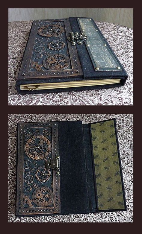 Steam Punk Diy, Gothic Style Fashion, Steampunk Kunst, Steampunk Book, Steampunk Crafts, Steampunk Diy, Steampunk Accessories, Steampunk Art, Handmade Books