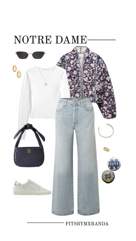 NOTRE DAME GAMEDAY FIT | Shop the look #outfitinspo #gameday #gamedayfit #gamedayoutfit #outfit Outfit Shuffles, Gameday Outfit, Shop The Look, Your Aesthetic, Creative Energy, Notre Dame, Lookbook, Energy, Outfit Inspo