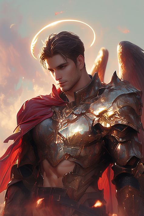 Muscular Male Angel Warrior #aiart #midjourney #midjourneyart #midjourneyai #gayai #angelwarrior Angel Warrior Male, Sci Fi Male, Archangel Sandalphon, Warrior Angel, Male Angels, Muscular Male, Male Angel, Isaiah 54, Angel Man