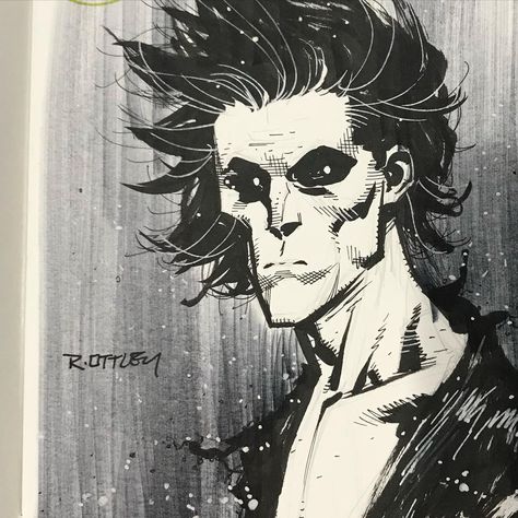 Sandman Sketch, Ryan Ottley, The Sandman Characters, Ryan Ottley Art, Sandman Hq, Ryan Ottley Sketch, Ryan Ottley Art Spiderman, The Sandman Comic Cover, Vertigo Comics