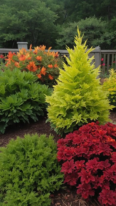 Fall Garden Designs: Ideas for All Zones to Celebrate Nature - Fads Garden Border Planting Ideas, Zone 6 Landscaping, Garden Scapes, Easy Garden Ideas Landscaping, California Landscaping, Creative Garden Ideas, Best Patio Furniture, Tropical Backyard Landscaping, Fall Landscaping