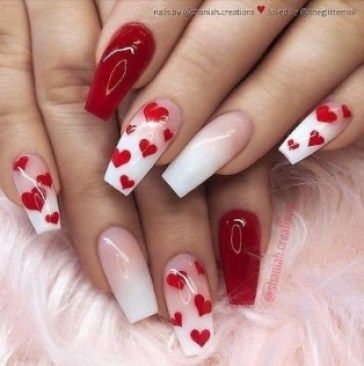 Valentine's day nails design to copy right now - Miss M.V. Irridescent Nails, Iridescent Nails, Vday Nails, Unghie Nail Art, Nails Valentines, Valentine Nail Art, Buffalo Cauliflower, Nail Designs Valentines, Saint Valentine