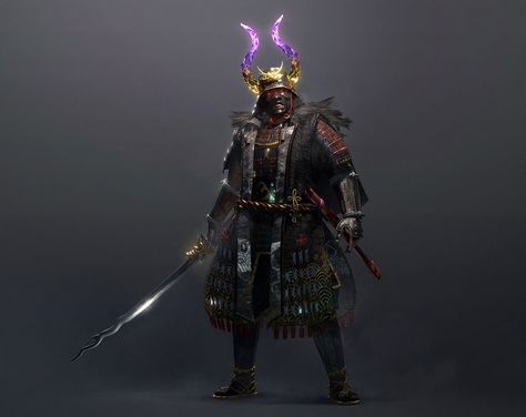 Saito Yoshitatsu Art from Nioh 2 #art #artwork #videogames #gameart #nioh2 #ps4 #playstation4 #characterart Nioh 2 Art, Devaint Art, Nioh 2, Fantasy Japan, Fantasy Samurai, Ninja Art, Japanese Warrior, Horror Monsters, Samurai Art