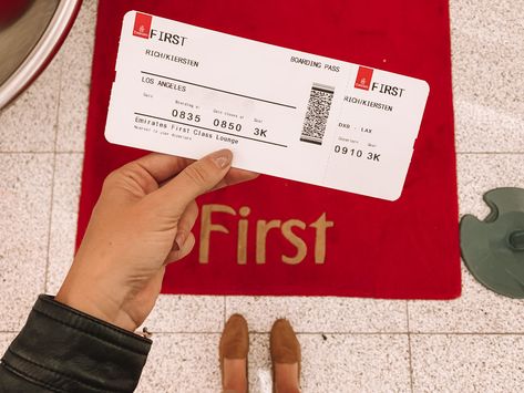 First Class Ticket Aesthetic, Emirates Business Class Snapchat, Dubai Flight Ticket, Los Angeles Ticket, Dubai Flight, First Class Plane, First Class Ticket, Airport Tickets, First Class Flight