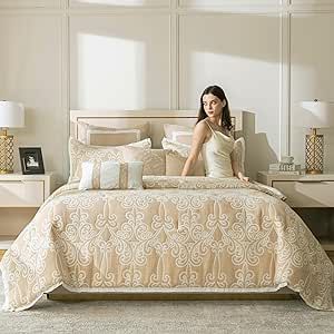 Ivory Comforter, Jacquard Bedding, Cotton Comforter Set, Luxury Bed Sheets, Bed Comforter Sets, King Comforter Sets, Cotton Comforters, Queen Comforter Sets, Scroll Design