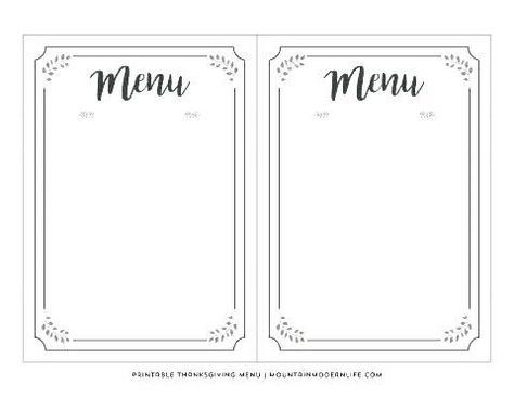 Menu Template Blank, Menu Template Free Printable, Free Printable Menu Template, Dinner Menu Template, Free Printable Menu, Free Menu Templates, Template Free Printable, Daycare Menu, Printable Menu Template