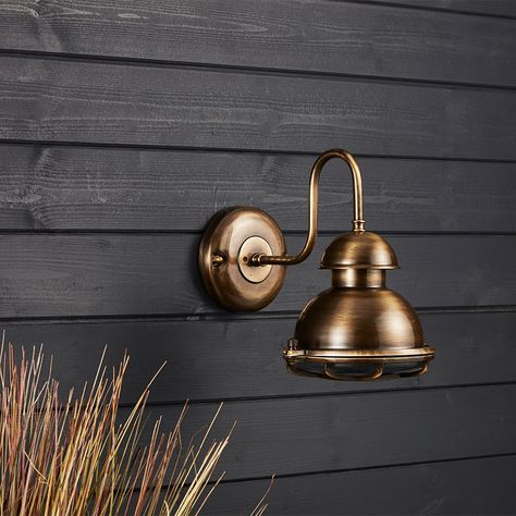 Garden Lighting Design, Led Bathroom Lights, Led Garden Lights, Coastal Lighting, Rooftop Design, Bulbs Indoor, Bulkhead Lights, Led Outdoor Wall Lights, Brass Wall Light