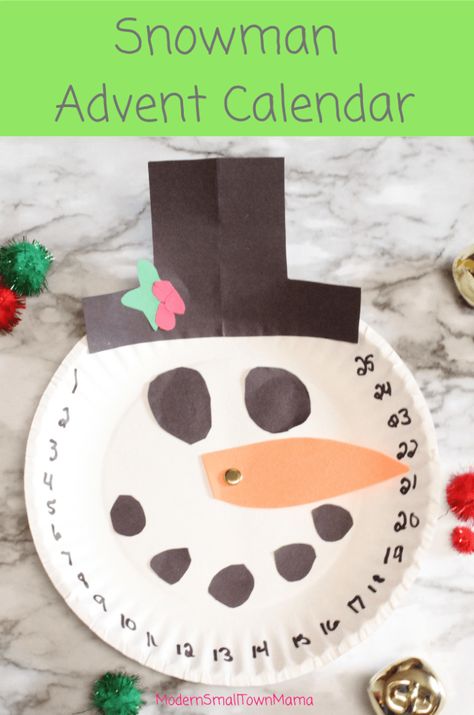 Countdown till Christmas with this fun diy snowman advent calendar Diy Christmas Countdown For Kids, Christmas Countdown For Kids, Diy Christmas Countdown, Christmas Countdown Crafts, Countdown For Kids, Christmas Crafts Snowman, Christmas Countdown Diy, Christmas Crafts For Toddlers, Children Activities