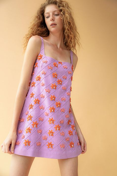 Tanya Taylor, Womenswear Fashion, Fashion Sewing Pattern, Fashion Today, Spring 2024, Look Fashion, Fashion Prints, Print Dress, Designer Dresses