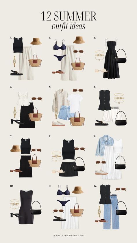 Europe Outfits Summer 2024, European Summer Capsule Wardrobe 2024, Italy In July Outfits, 2024 Outfits Summer, Summer Vacation Outfit Inspo 2024, Summer 2024 Outfit Ideas, Resort Wear Outfit Ideas, 2024 Fashion Trends Summer Outfits, Trend Summer 2024 Outfit