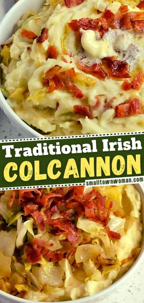 Irish Dinner Recipes, Irish Colcannon, Irish Dinner, Irish Dishes, Cabbage And Potatoes, Sauteed Cabbage, Cabbage Casserole, Irish Food, Cabbage And Bacon