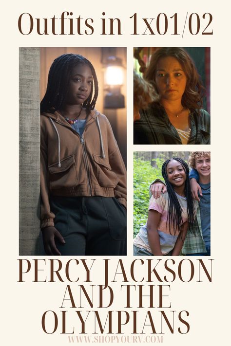 Find out where to buy the outfits in season 1 episode 1 and 2 of Percy Jackson and the Olympians on Shop Your TV Pjo Inspired Outfits, Percy Jackson Season 2, Percy Jackson Outfits, The Olympians, Worn On Tv, Wardrobe Clothes, Percy Jackson Characters, Clothes Style, Percy Jackson And The Olympians