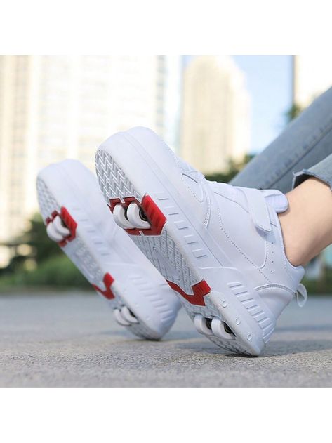 4-Wheel Rollerblades, Newly Designed Walking Roller Shoes Sneakers For Men & Women, Detachable Roller Skates Wheels Shoes, Suitable For All Seasons White    PU Leather     Sports & Outdoor Shoes, size features are:Bust: ,Length: ,Sleeve Length: Roller Skates Wheels, Shoes Sneakers For Men, Roller Skate Wheels, Roller Shoes, Skate Wheels, Sneakers For Men, Roller Skates, Outdoor Shoes, All Seasons