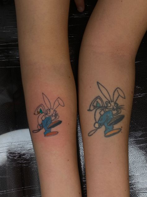 Blink182 Tattoo, Blink 182 Rabbit, Blink 182 Tattoo, Rabbit Tattoo, Rabbit Tattoos, Blink 182, Art Stuff, Leaf Tattoos, Maple Leaf Tattoo