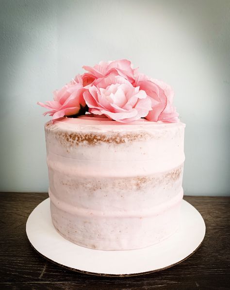 Rustic Pink Cake, Light Pink Smash Cake, Pink Smash Cake Girl, Pink Naked Cake, Wedding Tart, Naked Smash Cake, Pale Pink Cake, Pink Smash Cake, Pink Smash Cakes