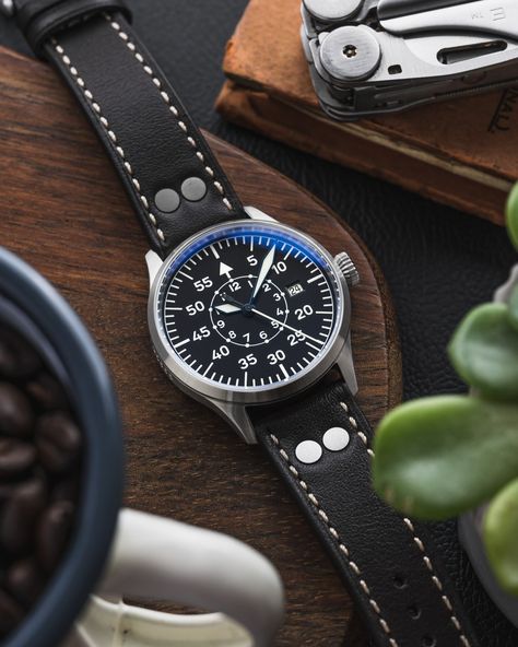 Why The Laco Flieger Pro Is The Perfect Pilot's Watch - 12&60 Laco Watch Pilots, Pilot Watch, Design Language, Cool Watches, Hands On, Quick Saves