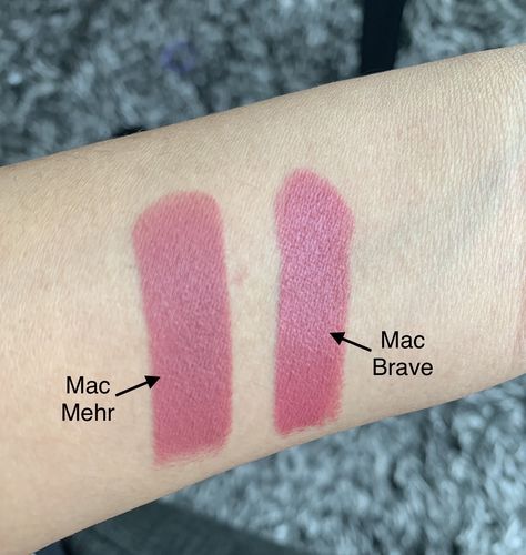 One of the bestselling lipstick of Mac is Brave lipstick. Such a versatile color for more information please visit my review page 💄🥰 Brave Mac Lipstick, Mac Brave Lipstick, Mac Mehr Lipstick, Mac Twig, Mac Brave, Mac Mehr, Mac Lipstick Swatches, Mac Cosmetics Lipstick, How To Match Foundation