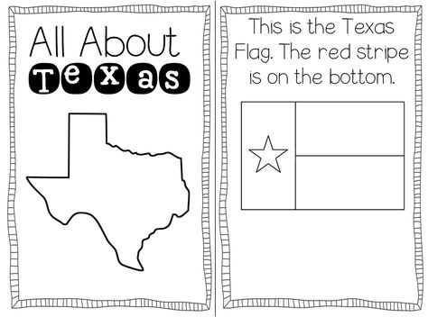 Texas Symbols Freebie | Teaching With Haley O'Connor All About Texas Preschool, Texas Activities, Texas Symbols, Texas Theme, Kindergarten Social Studies, 2nd Grade Math Worksheets, State Symbols, 1st Grade Math Worksheets, Wilde Westen