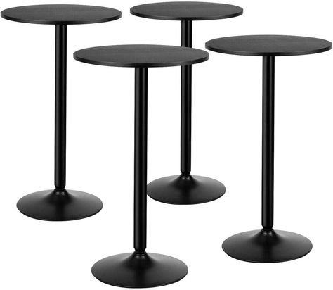 Giantex 24-Inch Pub and Bar Table 40-Inch Height Modern Style Round Top Standing Circular Cocktail Table Suitable for Living Room, Kitchen, Outdoor& Indoor Bistro Table (4) #ad #commisionearned Indoor Bistro Table, Round Pub Table, Dinner Table Centerpieces, Bar Owner, Church Lobby, Round Bar Table, Bar Table Set, Table Bistrot, Bar Table Sets