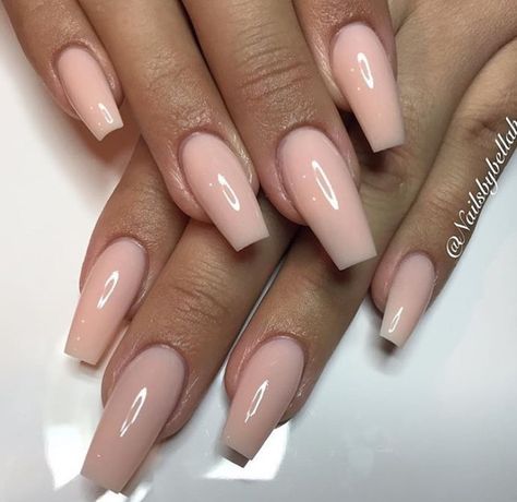 Narrow Coffin Shape Nails, Cuffing Nail, Nail Thang, Coffin Nails Ombre, Shape Nails, Nails Ombre, Coffin Shape, Nail Colours, Coffin Shape Nails